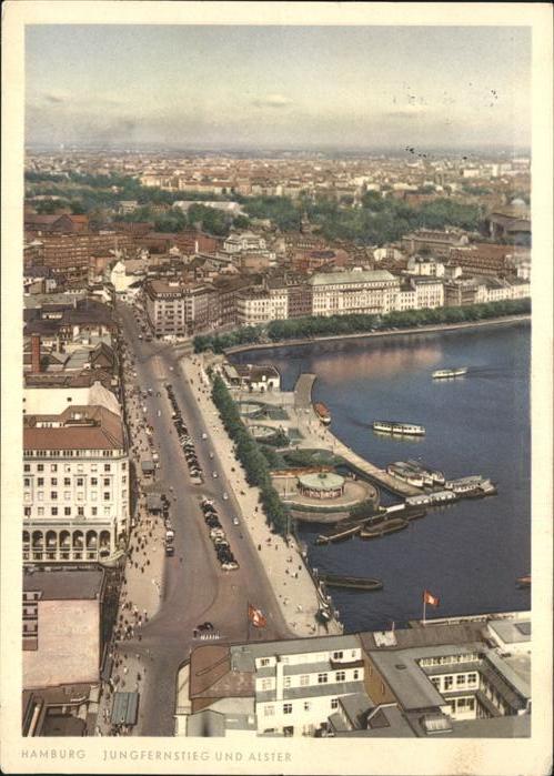 Hamburg Jungfernstieg und Binnenalster