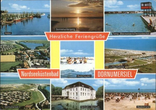 Dornumersiel Hafen Schloss Dornum Badestrand Flieger