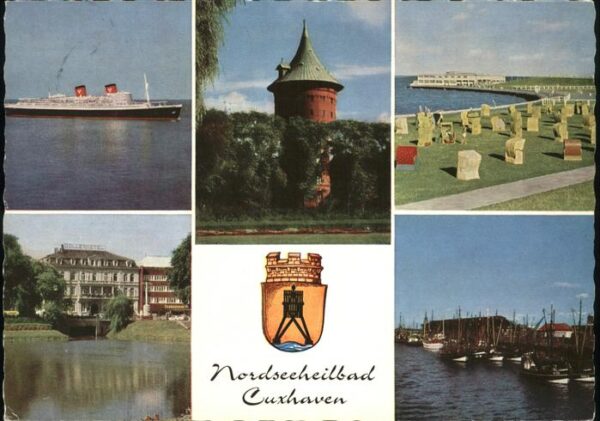 Cuxhaven Nordseebad Kreuzfahrtschiff Hanseatic Wasserturm G