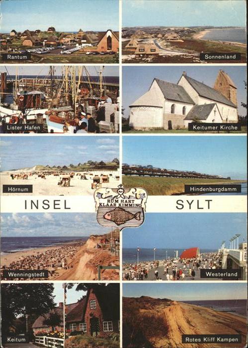 Insel Sylt Rantum Lister Hafen Hörnum Wenningstedt