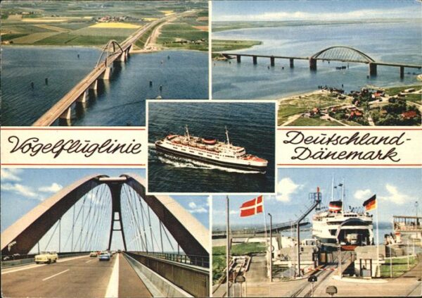Heiligenhafen Ostseebad Fehmarnsundbrücke Fährschiff Vogelflugl