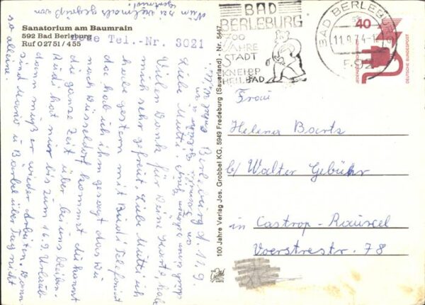 Bad Berleburg Sanatorium am Baumrain – Bild 2