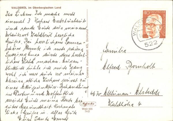 Waldbroel Teilansicht vom Ortsrand gesehen – Bild 2