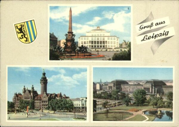 Leipzig Opernhaus u.Hauptbahnhof