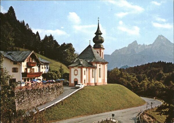 Berchtesgaden Gaststätte u.Cafe Maria Gern mit Kirche