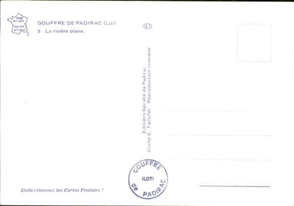 Hoehlen Caves Grottes Gouffre de Padirac Riviere plane – Bild 2