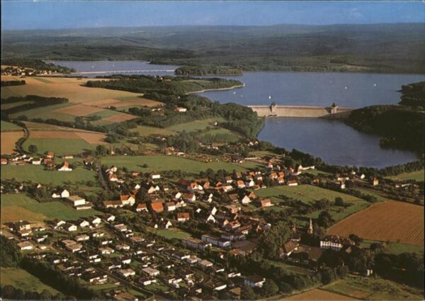 Staudamm Pumpspeicherkraftwerk Möhnesee Delecker Brücke