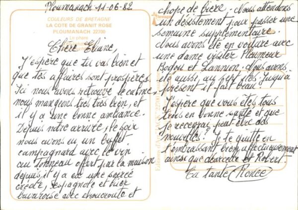 Leuchtturm Lighthouse Cote de Grant Rose Ploumanach Phare – Bild 2