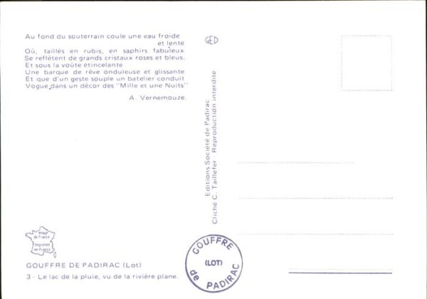 Hoehlen Caves Grottes Gouffre de Padirac Lot – Bild 2