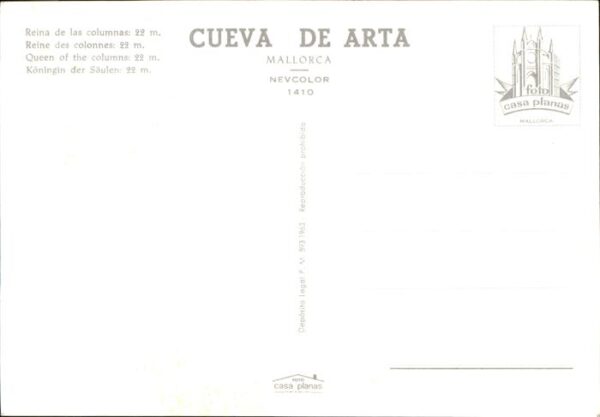 Hoehlen Caves Grottes Cuevas de Arta Reina de las columnas – Bild 2