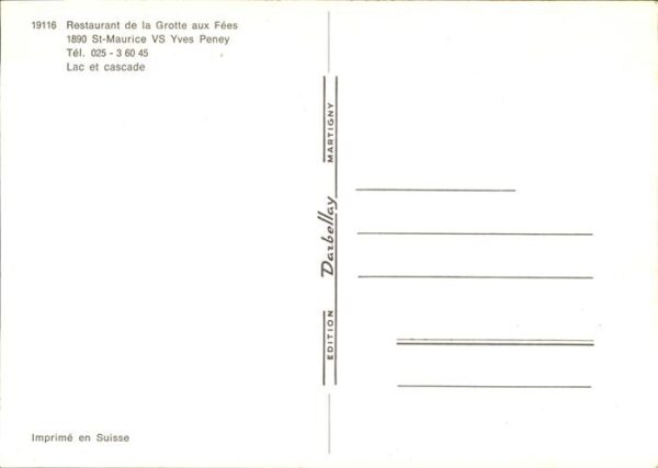 Hoehlen Caves Grottes St-Maurice VS Yves Peney – Bild 2
