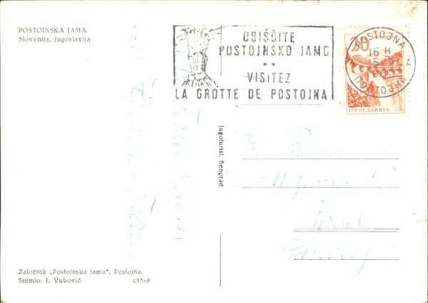 Hoehlen Caves Grottes Postojna Jama Jugoslawien – Bild 2