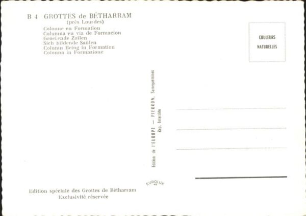 Hoehlen Caves Grottes Betharram Colonne en Formation – Bild 2