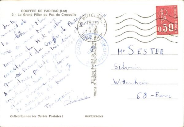 Hoehlen Caves Grottes Gouffre de Padirac Lot Pas du Crocodile – Bild 2