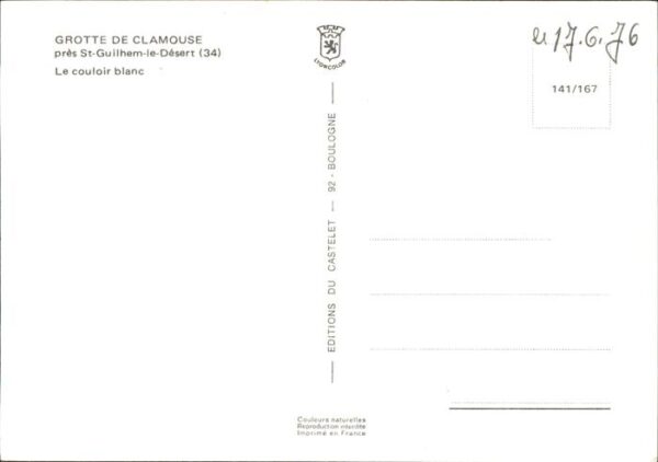 Hoehlen Caves Grottes Clamouse Le couloir blanc – Bild 2