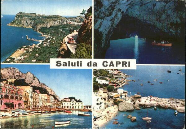 Hoehlen Caves Grottes Capri Strada per Anacapri
