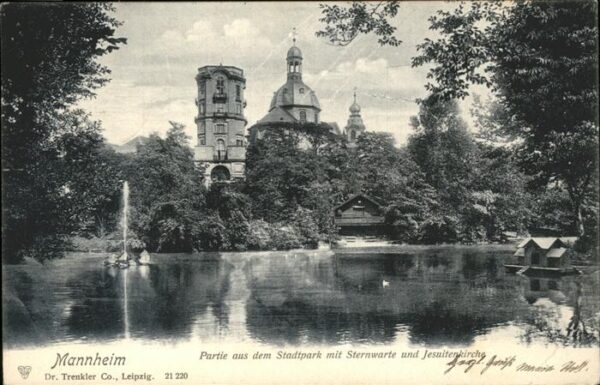 Mannheim Stadtpark Sternwarte Jesuitenkirche Tei