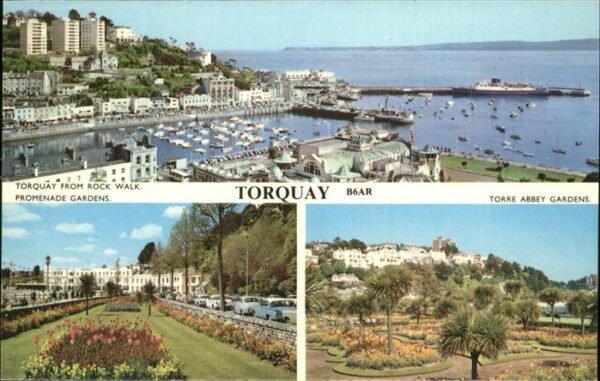 Torquay Torbay View from Rock Walk Promenade Port Gard