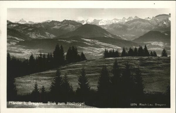 Bregenz Vorarlberg Pf?nder Blick zum Hochvogel Allg?uer Al