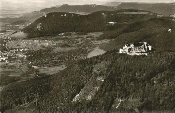 Neuffen Burg Hohenneuffen Fliegeraufnahme