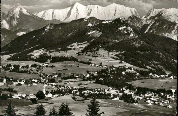 Pfronten Panorama mit Säuling Zugspitz Massiv Mi