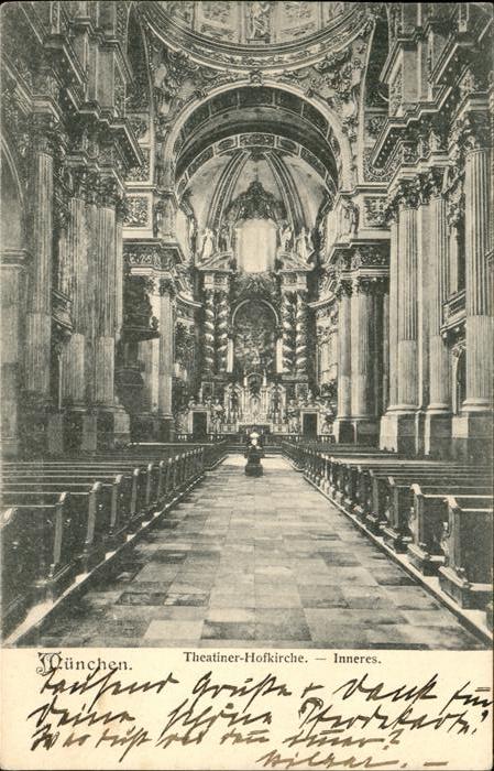 Muenchen Theatiner Hofkirche Inneres