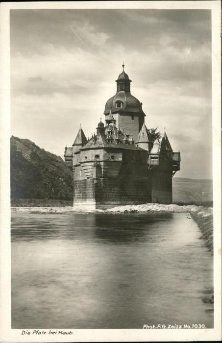 Kaub Die Pfalz Burg Pfalzgrafenstein Serie D
