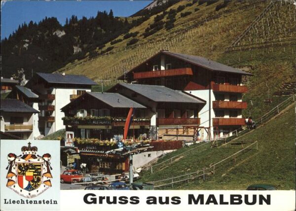 Malbun Hotel Restaurant Turna Sessellift Wappe