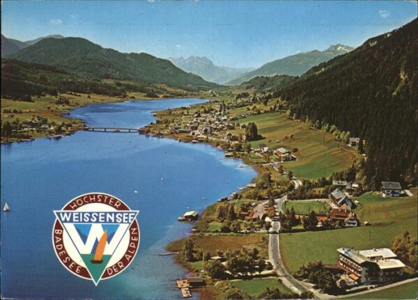 Weissensee Panorama Höchster Badesee der Alpen Fli
