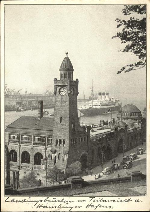 Hamburg Landungsbrücke Hafen Dampfer