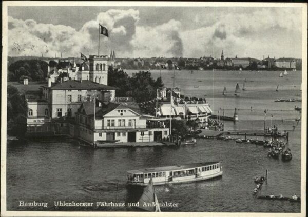 Uhlenhorst Fährhaus Aussenalster Schiff Segelboote