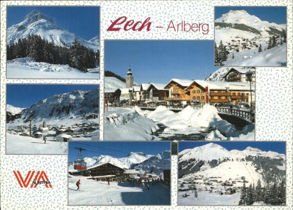 Lech Vorarlberg Teilansichten Alpenpanorama Dorfpartie