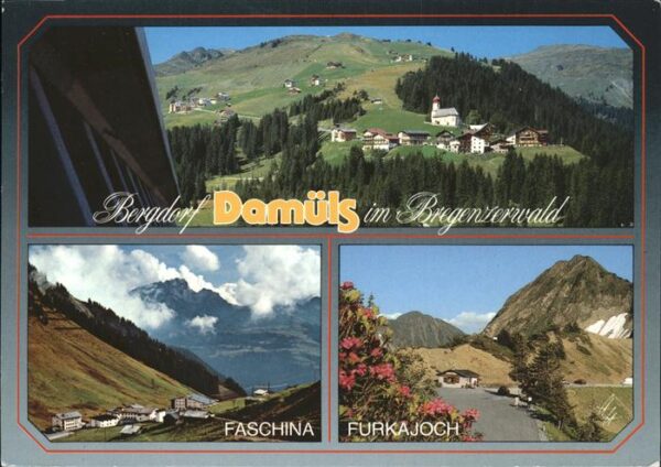 Damuels Vorarlberg Panorama Faschinajoch Grosswalsertal Fu