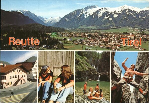 Reutte Tirol Gesamtansicht Alpenpanorama Wasserfall