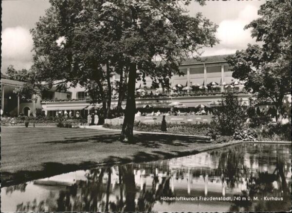 Freudenstadt Kurhaus Terrasse Park Teich Höhenluftku
