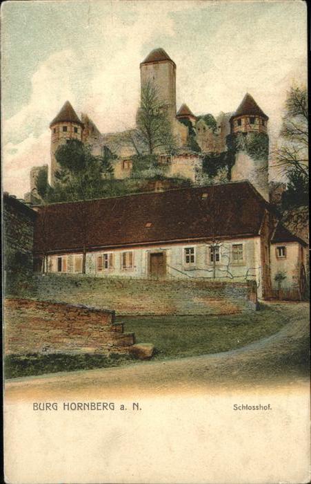 Neckarzimmern Burg Hornberg Schlosshof
