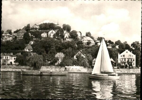 Blankenese Hamburg Süllberg Segelboot Elbe