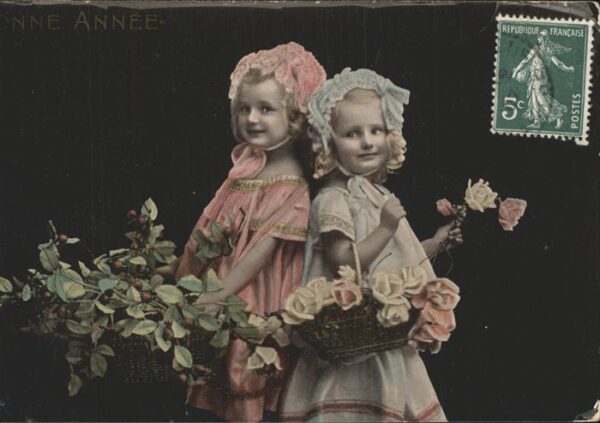 Neujahr Rosen Kinder
