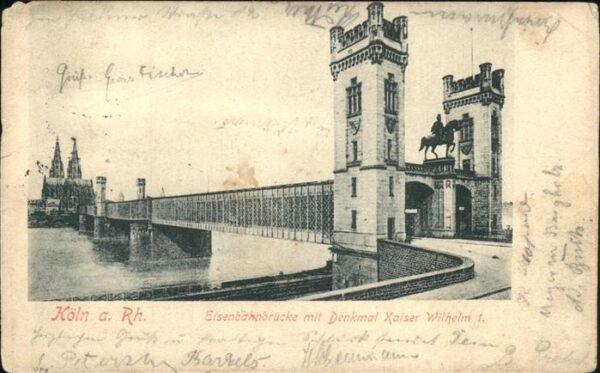 Wilhelm I Denkmal Köln Eisebahnbrücke