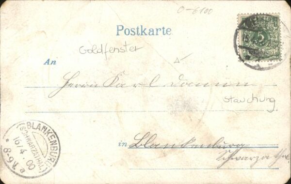 Goldfensterkarte Nr. 1759 Meiningen Schloss Landsberg – Bild 2