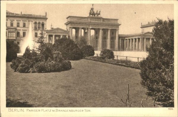 Brandenburgertor Berlin Pariser Platz