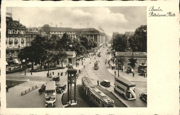 Strassenbahn Berlin Potsdamer Platz Autobus