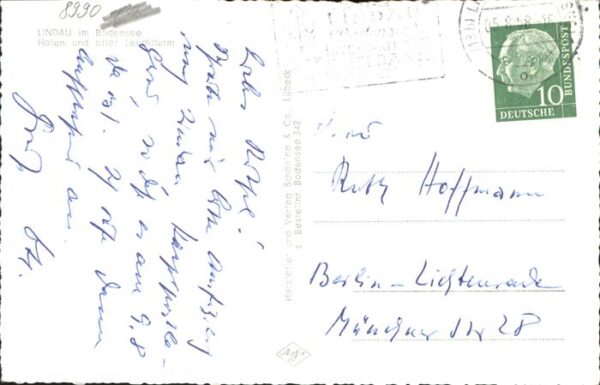 Dampfer Binnenschifffahrt Leuchtturm Lindau-Bodensee Hafen – Bild 2