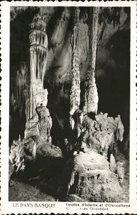 Hoehlen Caves Grottes Le Pays Basque Isturits et d_Oxocelhaya