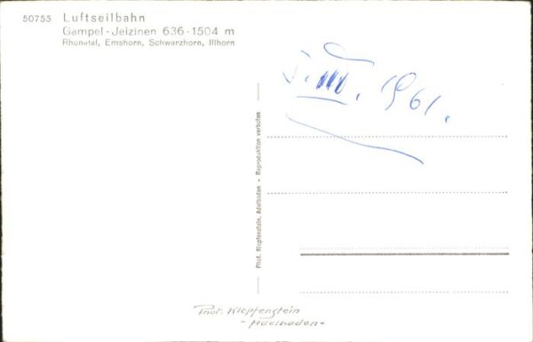 Seilbahn Gampel-Jeizinen Emshorn Schwarzhorn – Bild 2