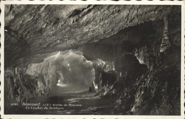 Hoehlen Caves Grottes Boncourt Le Couloir du Solitaire