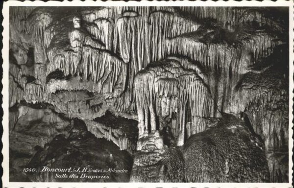Hoehlen Caves Grottes Boncourt Salle des Draperies