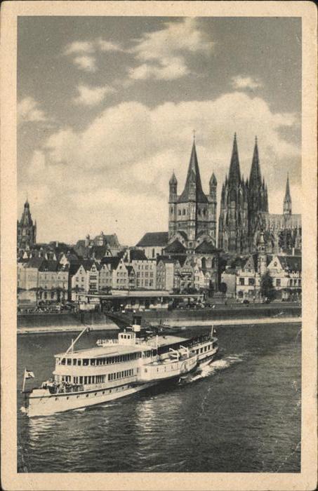Dampfer Seitenrad Köln am Rhein