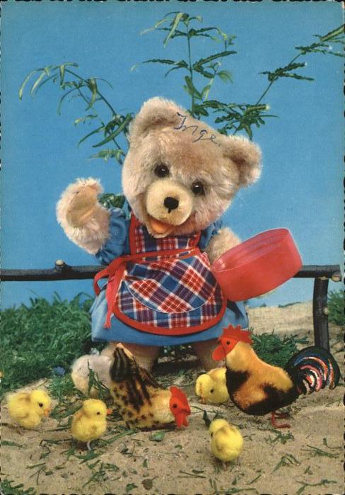 Teddy Teddybaer Teddy-bear Huhn Hahn Küken