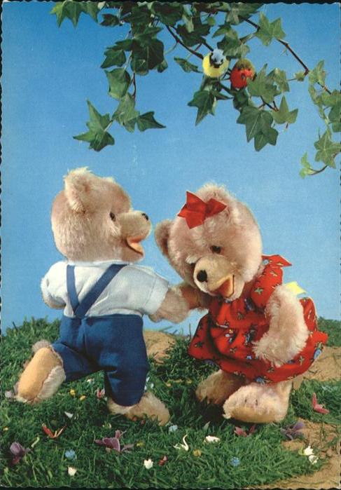 Teddy Teddybaer Teddy-bear Tanz Vögel